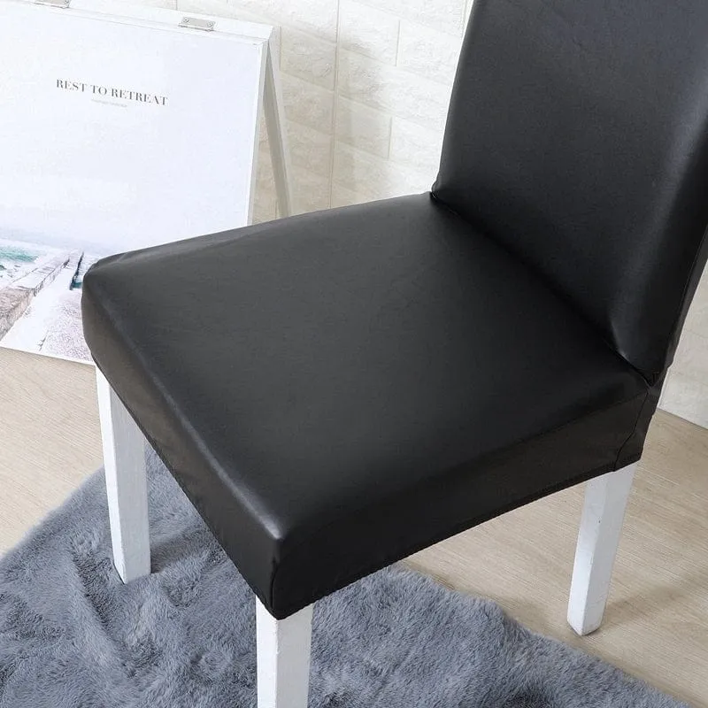 Housse de Chaise en Simili Cuir