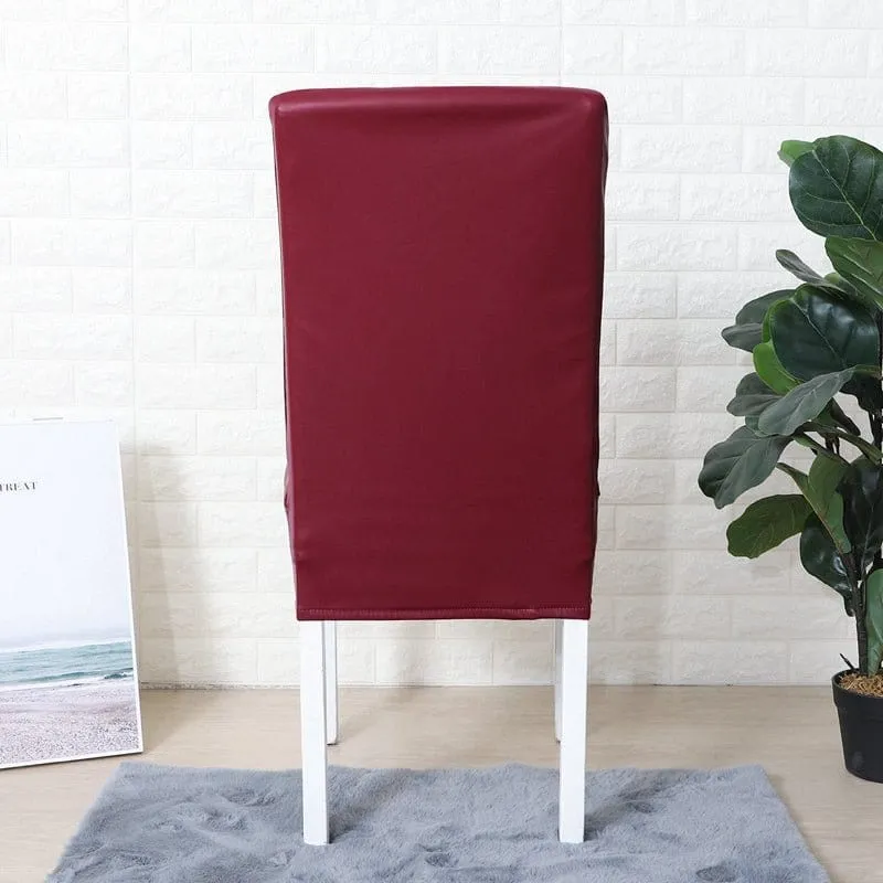 Housse de Chaise en Simili Cuir