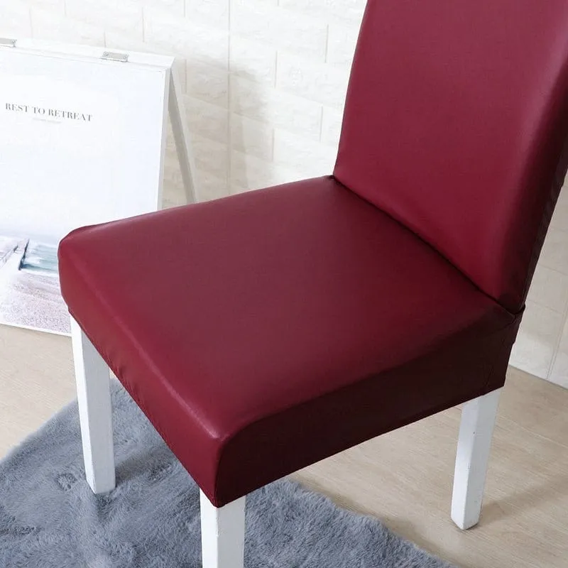 Housse de Chaise en Simili Cuir