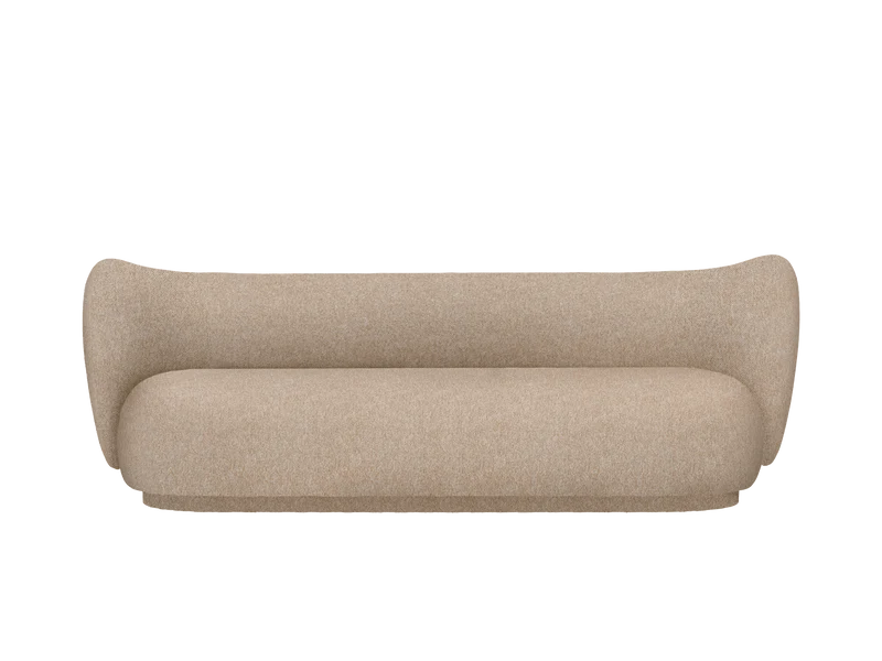 Rico Sofa 3-Seater - Vanir - Off-White/Honey