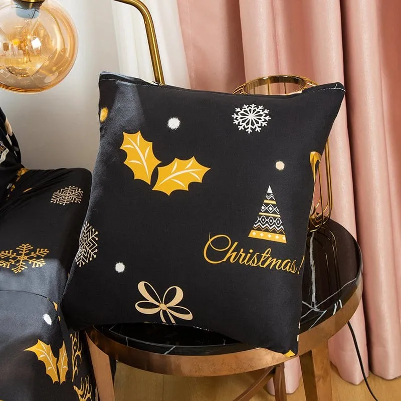 Housses de Coussin de Noël 45×45 — Lot de 2