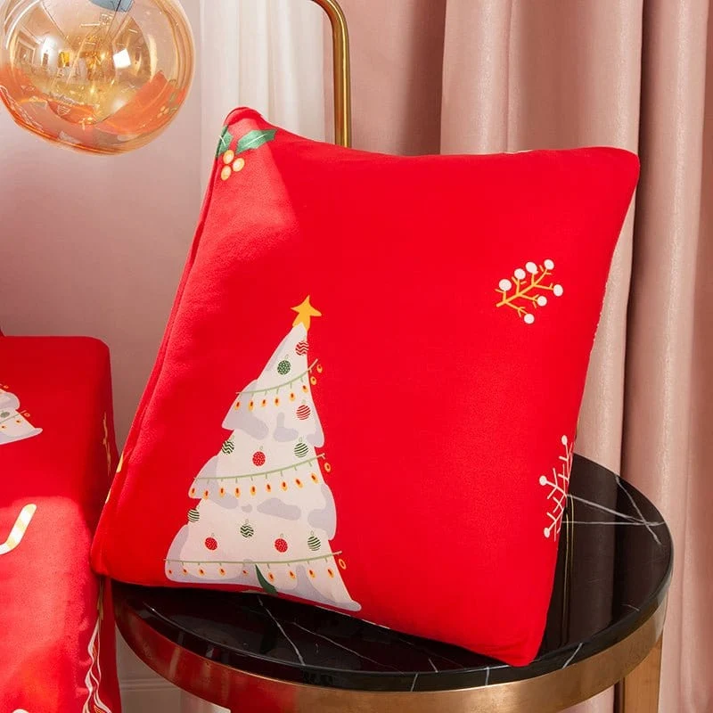 Housses de Coussin de Noël 45×45 — Lot de 2