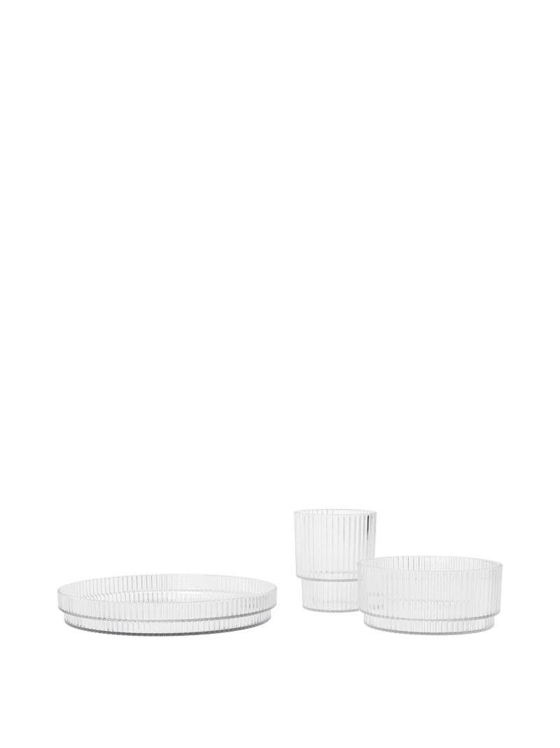 Ripple Kids Dinner Set - Clear