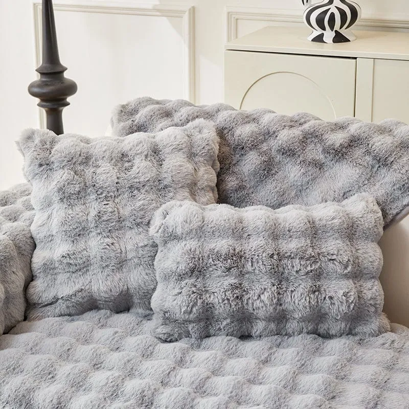 Housse de Coussin EasyCover Fausse Fourrure Molletonnée — À l'unité