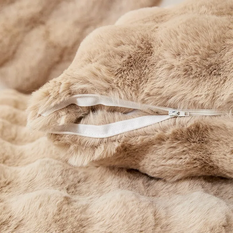 Housse de Coussin EasyCover Fausse Fourrure Molletonnée — À l'unité