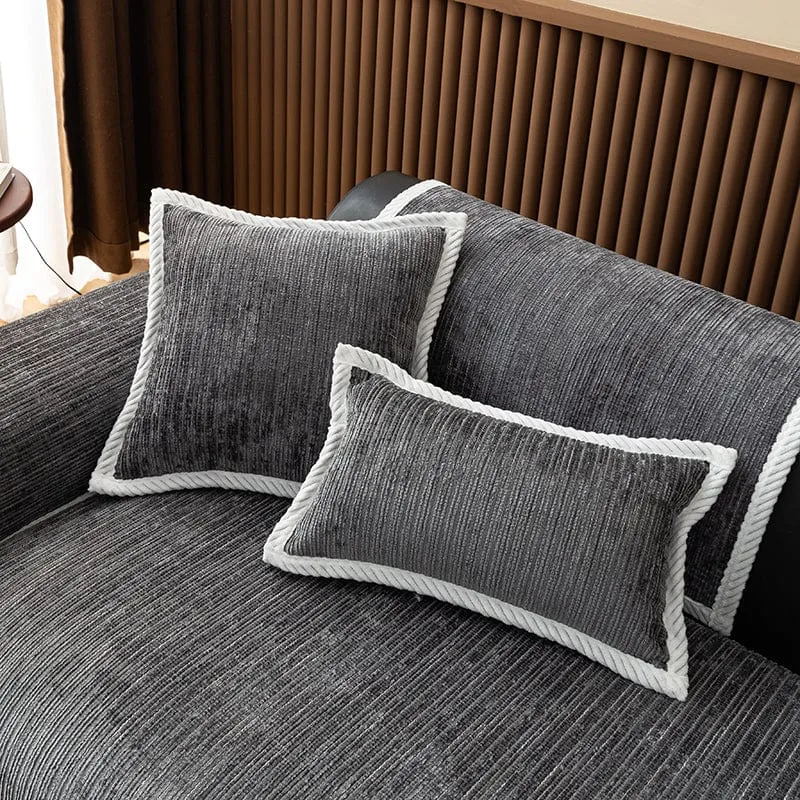 Housse de Coussin EasyCover Chenille Côtelée — À l'unité