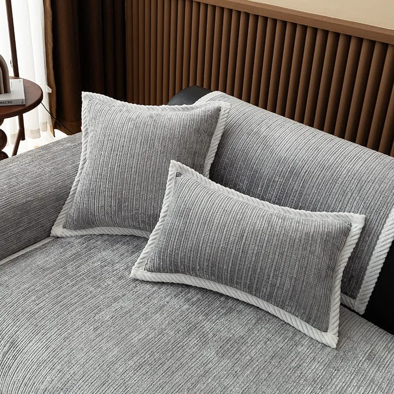 Housse de Coussin EasyCover Chenille Côtelée — À l'unité