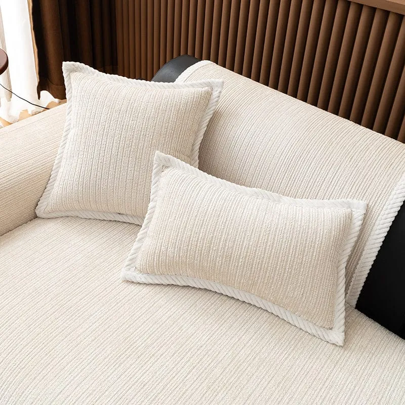 Housse de Coussin EasyCover Chenille Côtelée — À l'unité