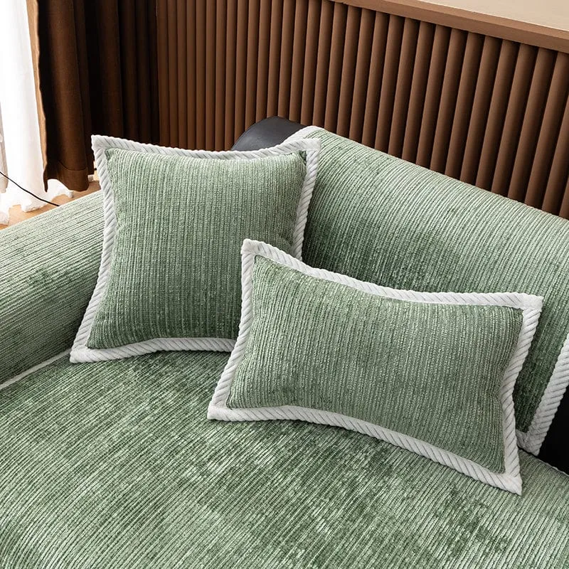Housse de Coussin EasyCover Chenille Côtelée — À l'unité