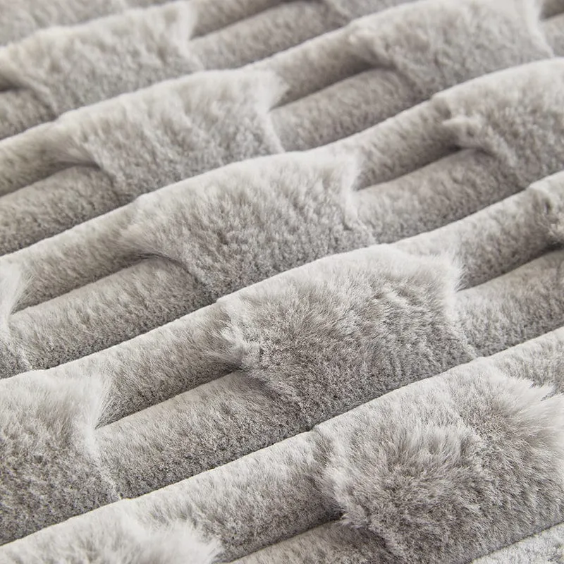 Housse de Canapé EasyCover Fausse Fourrure Épaisse
