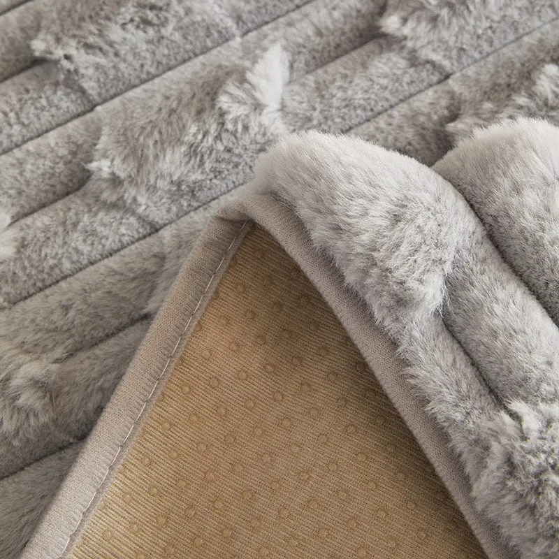 Housse de Canapé EasyCover Fausse Fourrure Épaisse