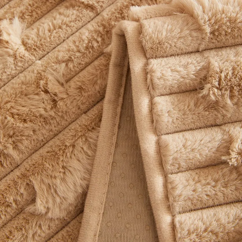 Housse de Canapé EasyCover Fausse Fourrure Épaisse