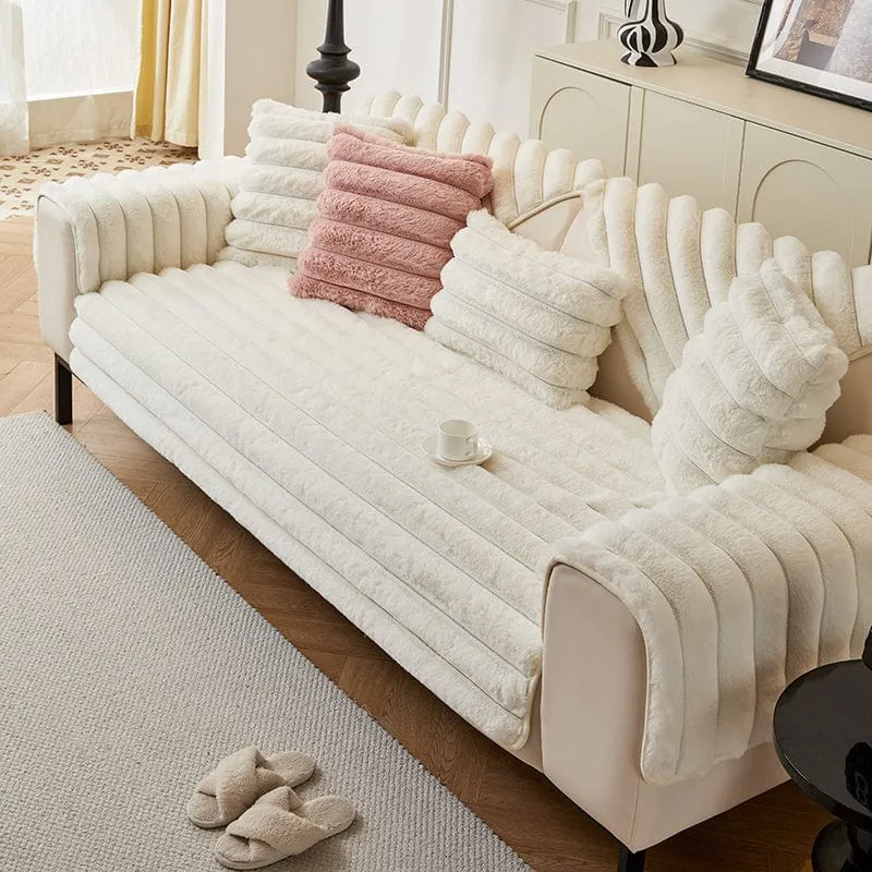 Housse de Canapé EasyCover Fausse Fourrure