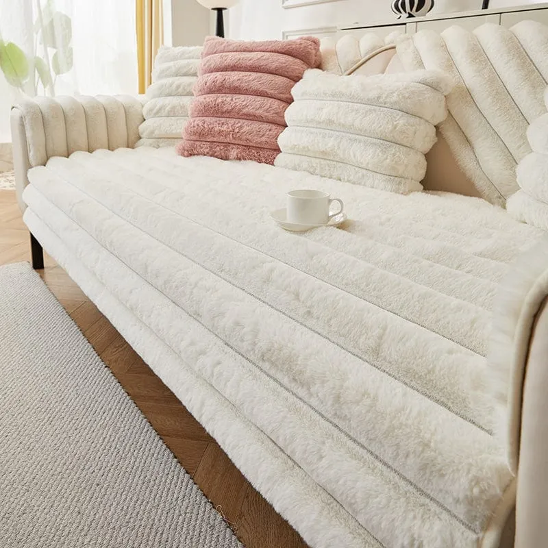 Housse de Canapé EasyCover Fausse Fourrure