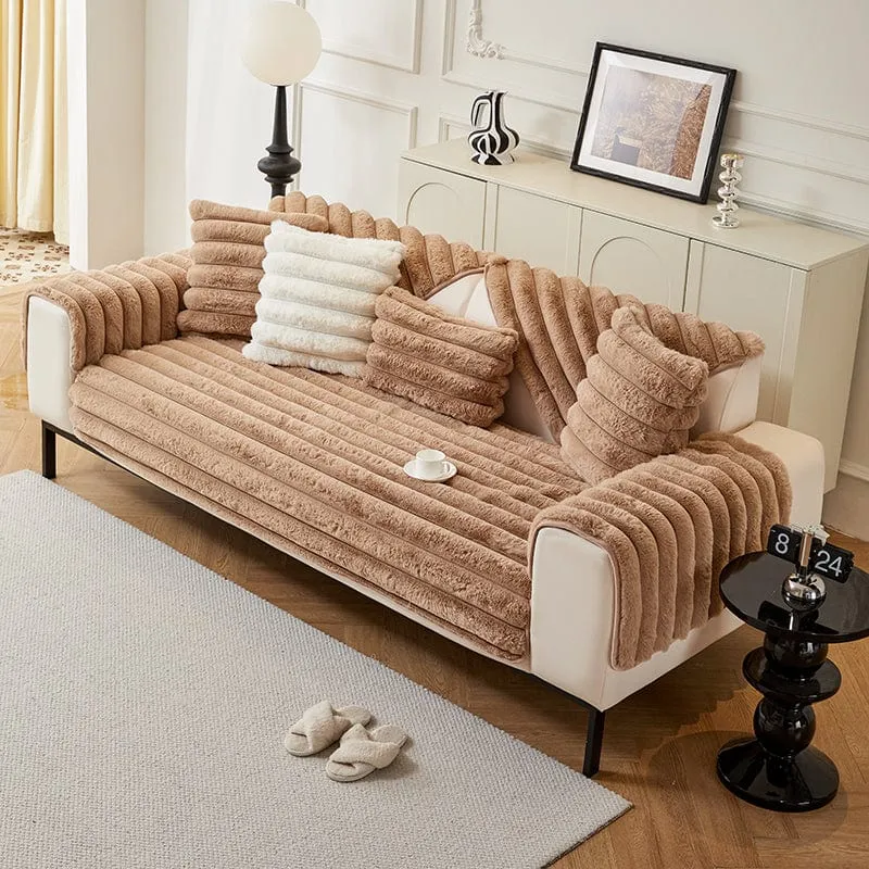 Housse de Canapé EasyCover Fausse Fourrure