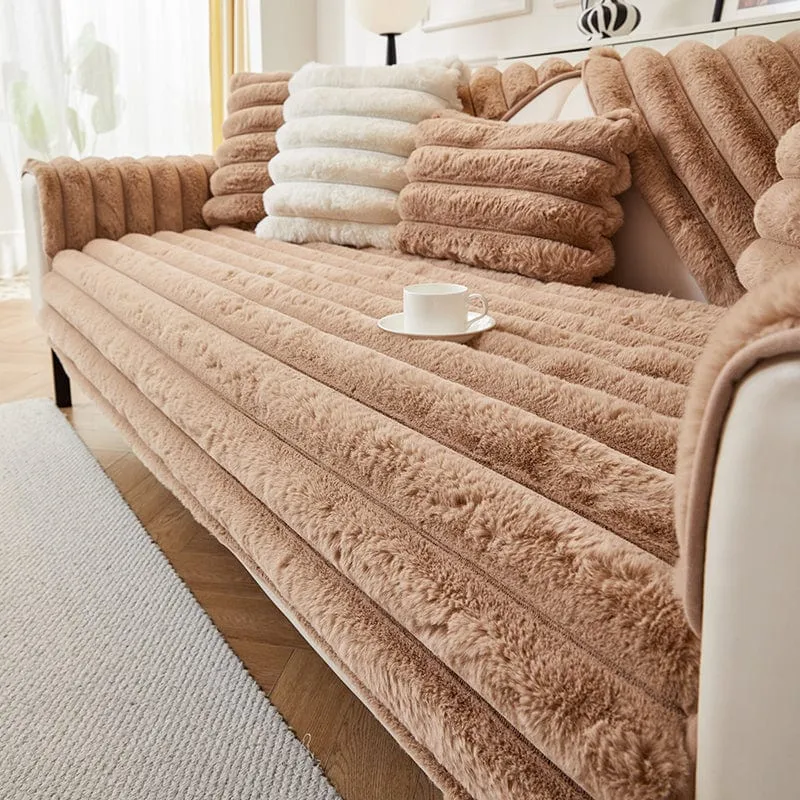 Housse de Canapé EasyCover Fausse Fourrure