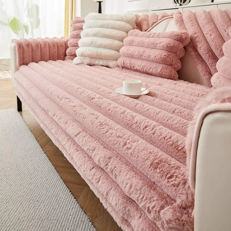 Housse de Canapé EasyCover Fausse Fourrure