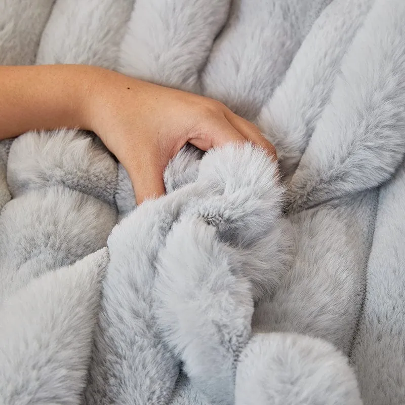 Housse de Canapé EasyCover Fausse Fourrure