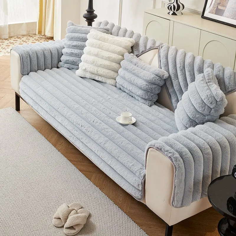 Housse de Canapé EasyCover Fausse Fourrure