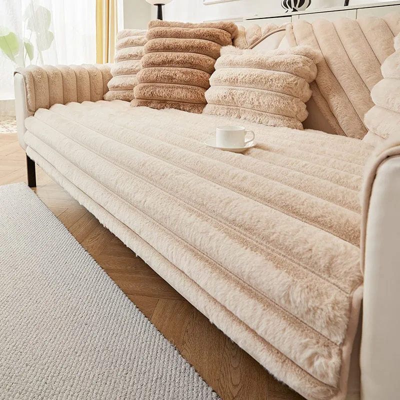 Housse de Canapé EasyCover Fausse Fourrure