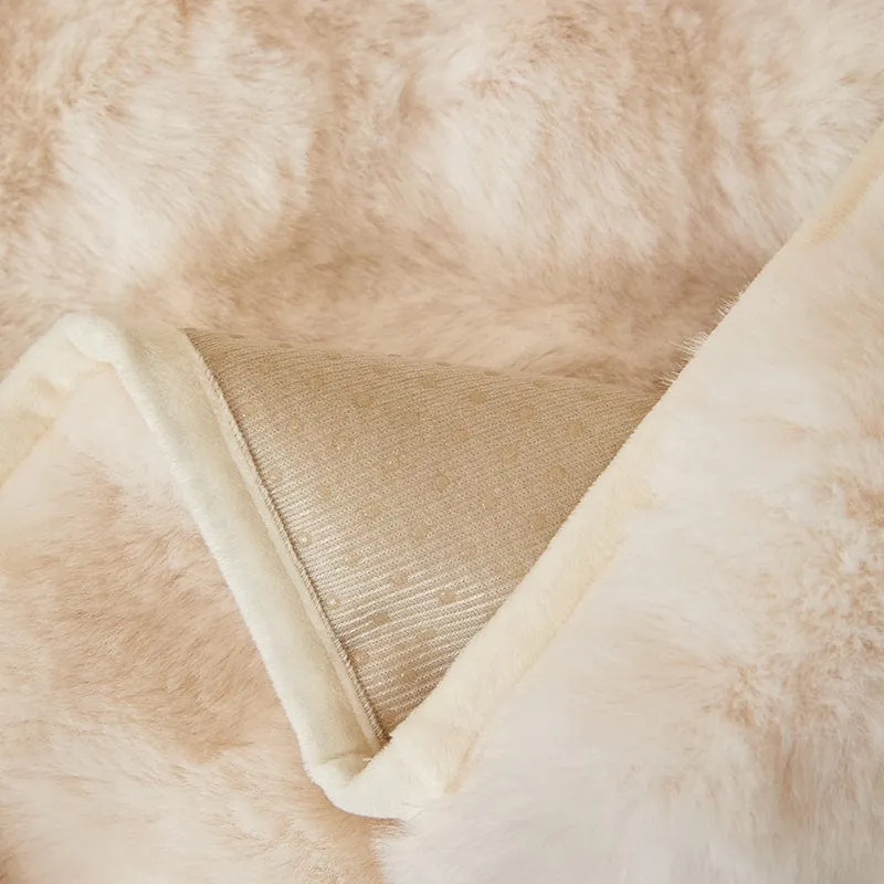 Housse de Canapé EasyCover Fausse Fourrure Molletonnée