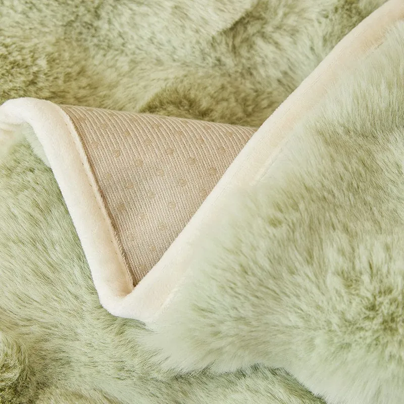 Housse de Canapé EasyCover Fausse Fourrure Molletonnée
