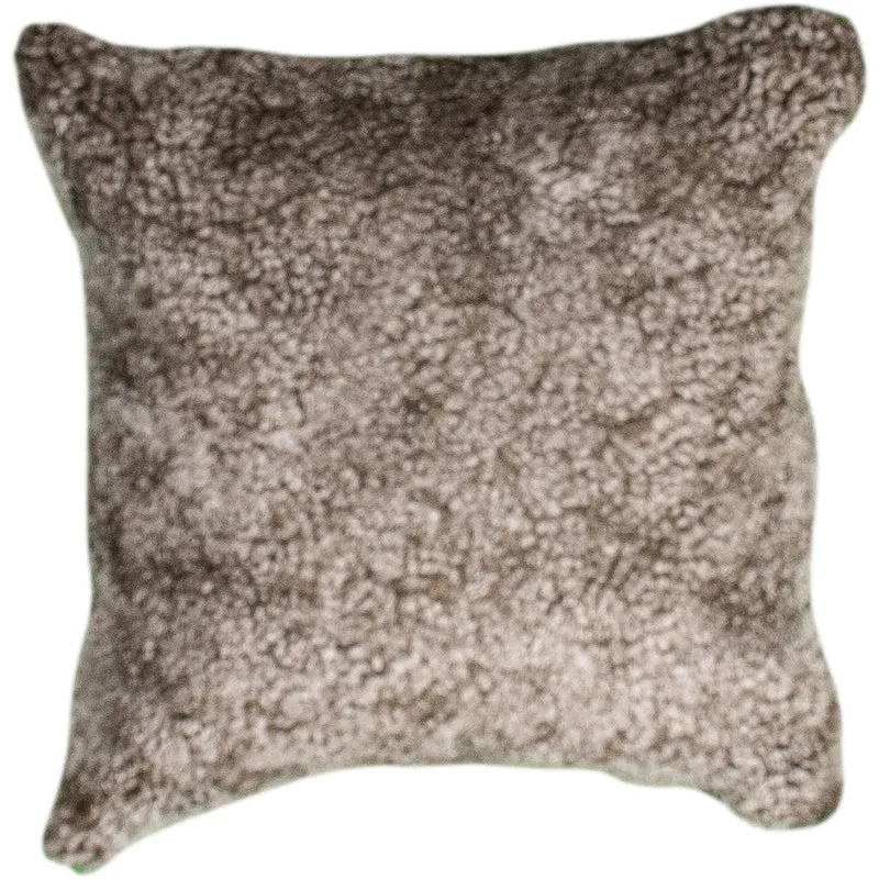Housse de coussin en toison bouclée sahara