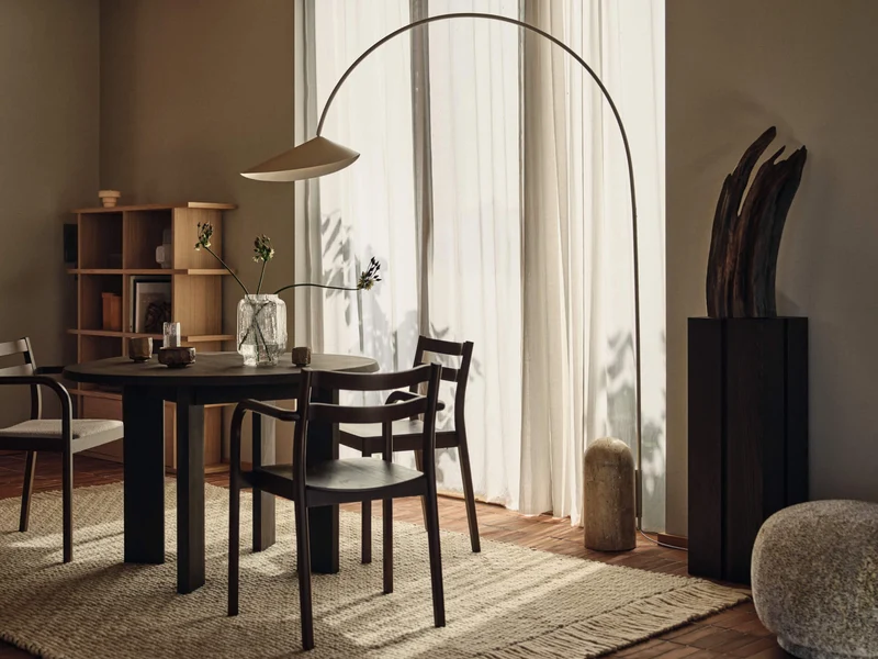 Arum Arched Floor Lamp - Cashmere