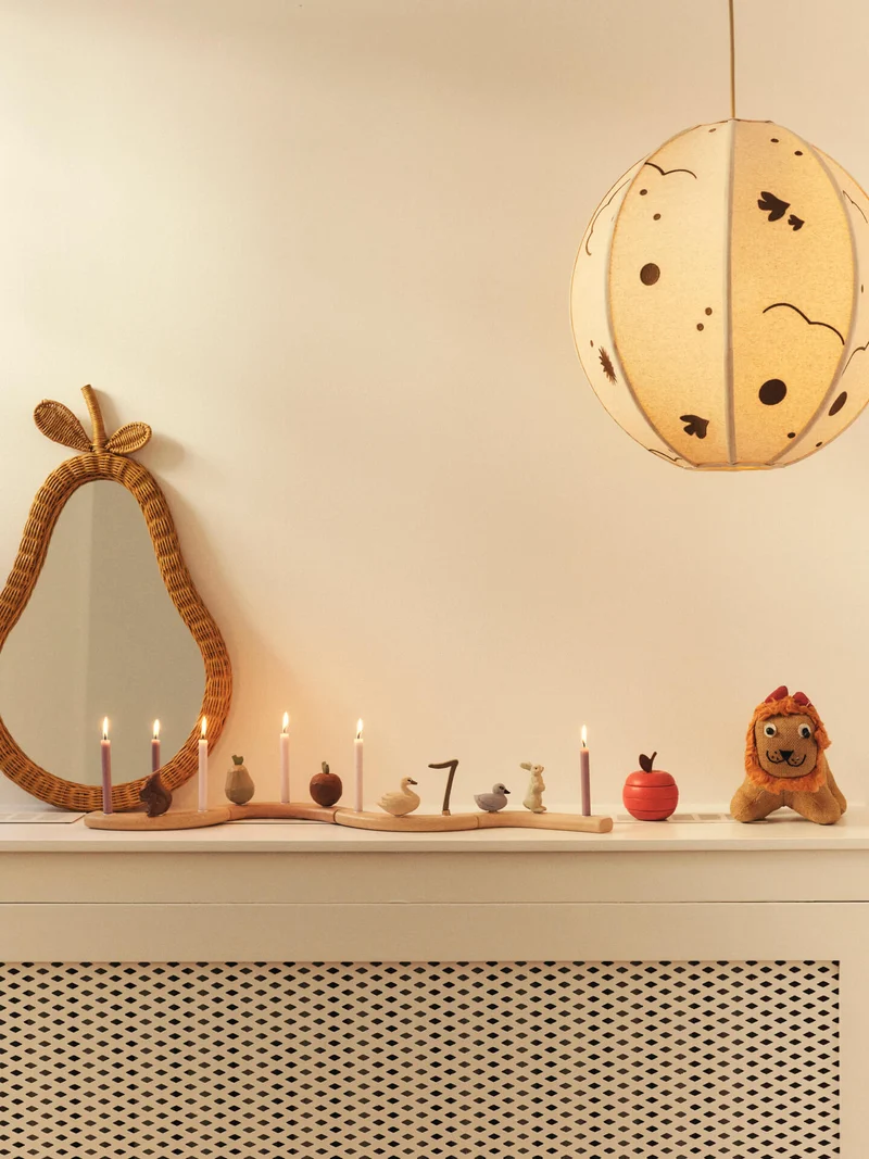 Skye Textile Lampshade - Natural/Bronze