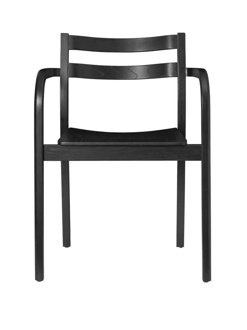 Boda Dining Chair with Arms - Black
