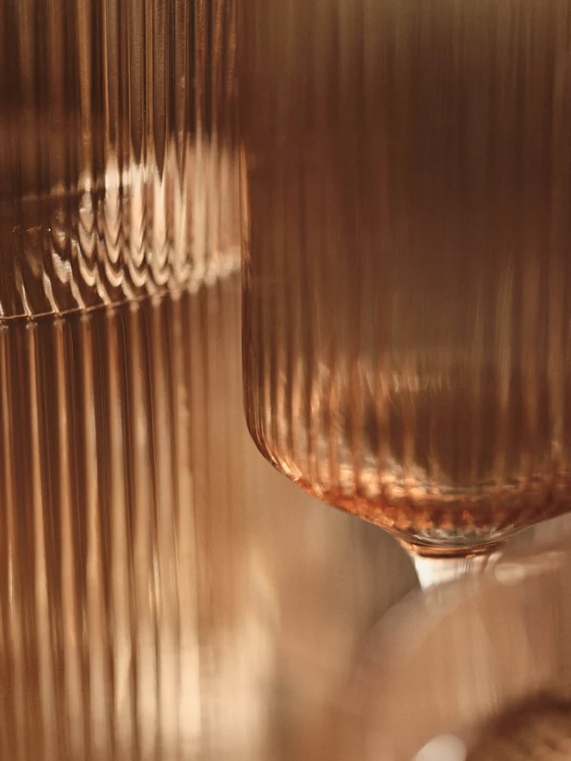 Ripple Champagne Flutes - Set of 2 - Blush