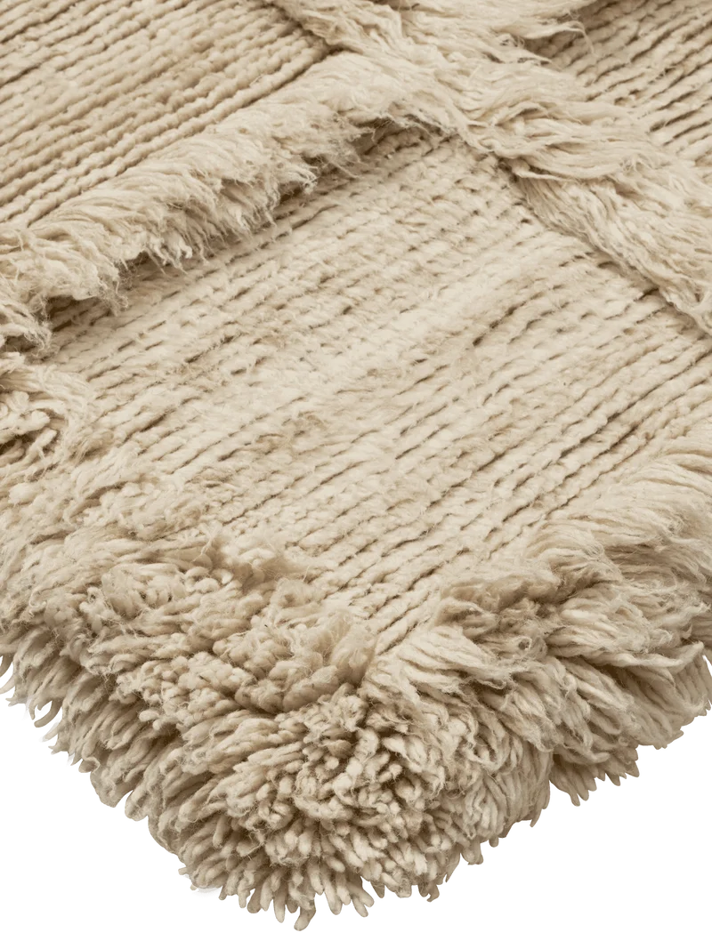 Norte Grid Rug - Natural