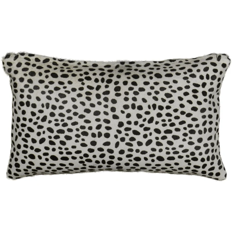 Coussin peau de vache imprimé dalmatien
