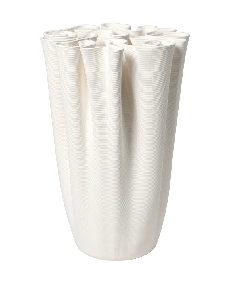 Dedali Floor Vase - Off-White