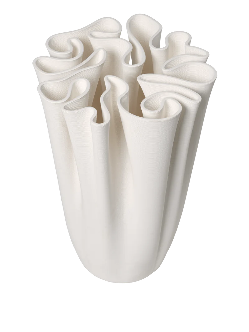 Dedali Floor Vase - Off-White