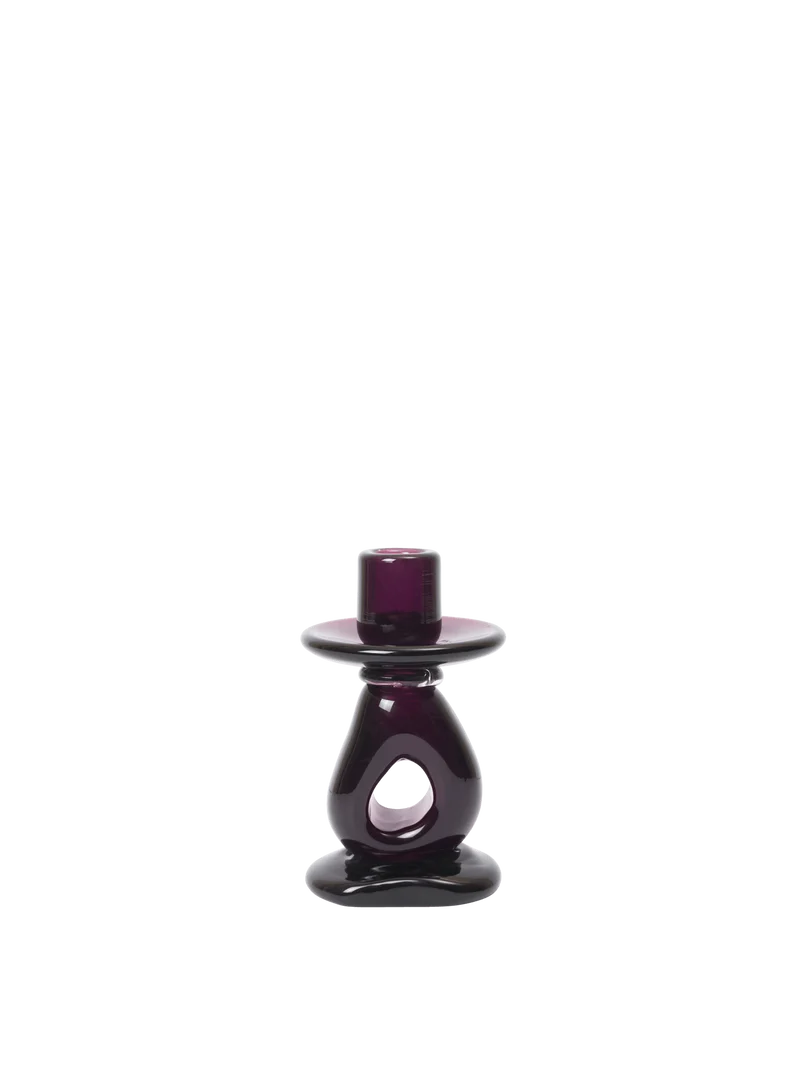 Damo Candle Holder - Dark Grape