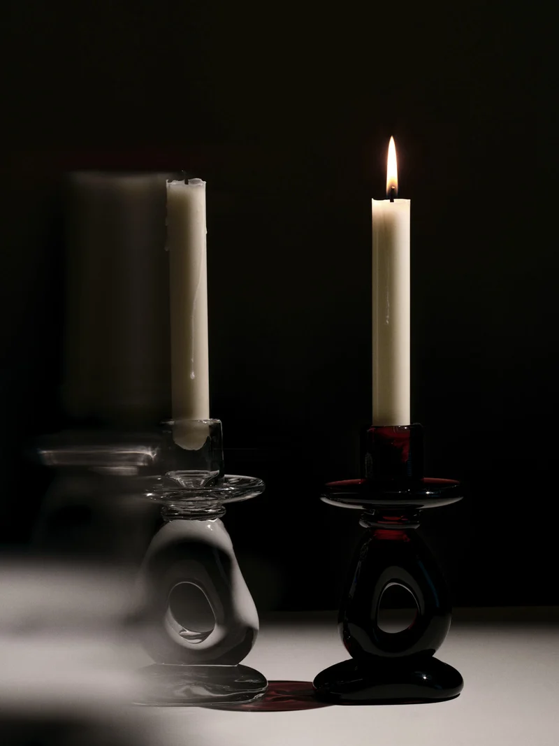 Damo Candle Holder - Dark Grape