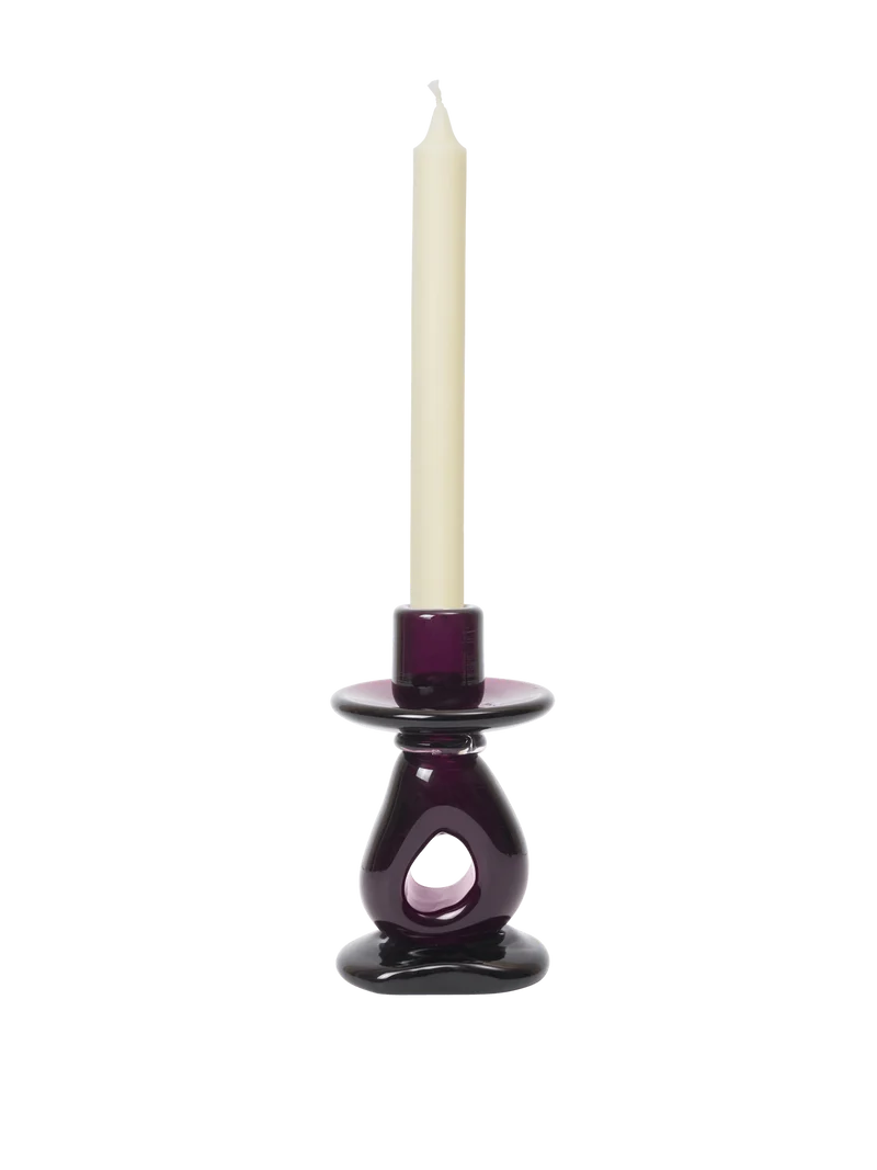 Damo Candle Holder - Dark Grape