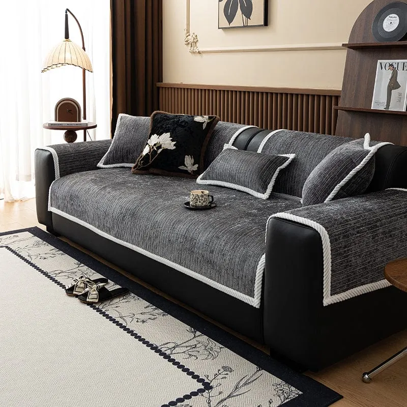 Housse de Canapé EasyCover Chenille Côtelée