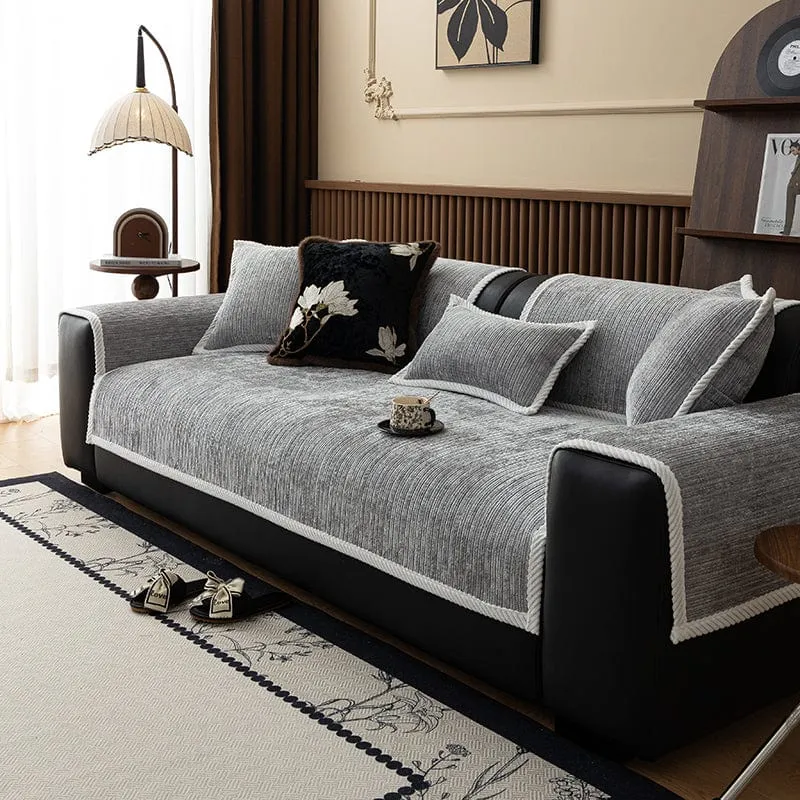 Housse de Canapé EasyCover Chenille Côtelée