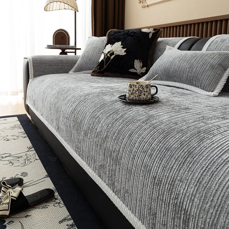 Housse de Canapé EasyCover Chenille Côtelée