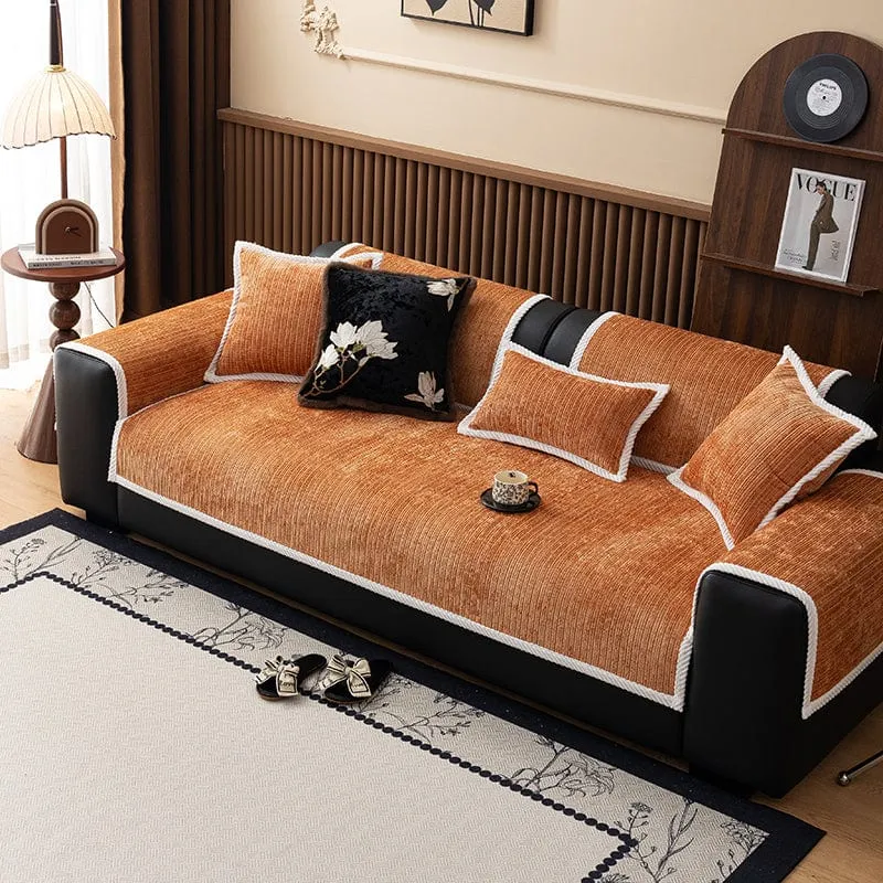 Housse de Canapé EasyCover Chenille Côtelée