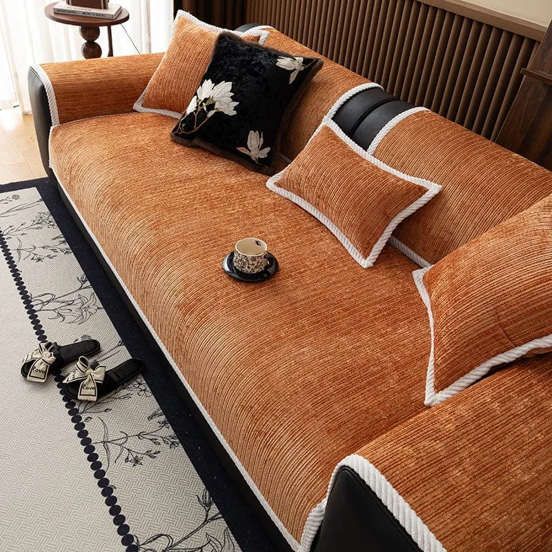 Housse de Canapé EasyCover Chenille Côtelée
