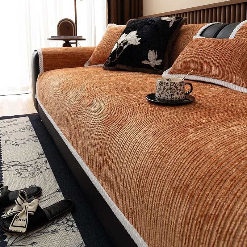 Housse de Canapé EasyCover Chenille Côtelée