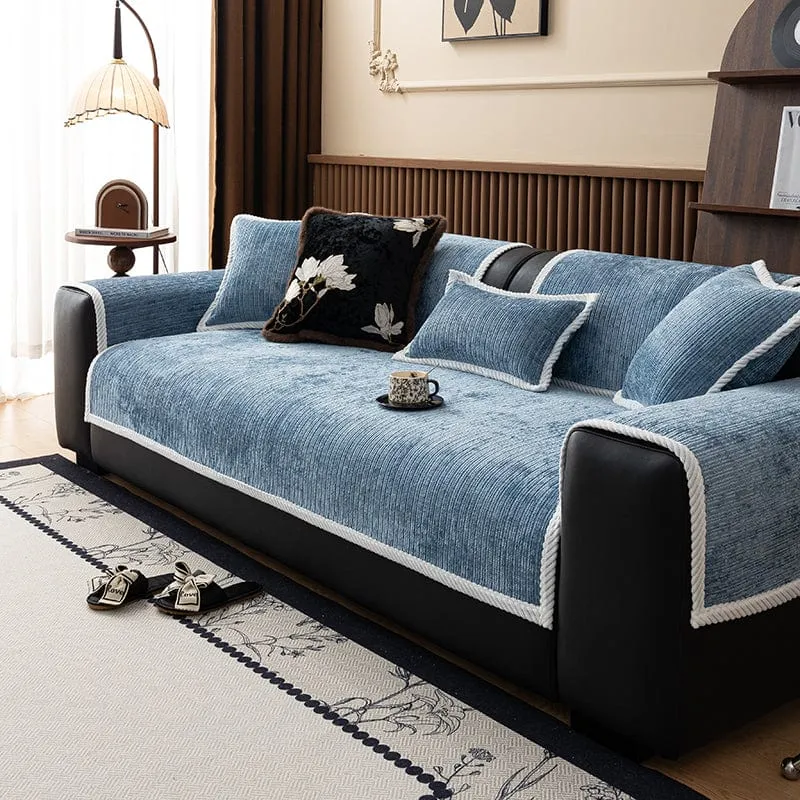 Housse de Canapé EasyCover Chenille Côtelée