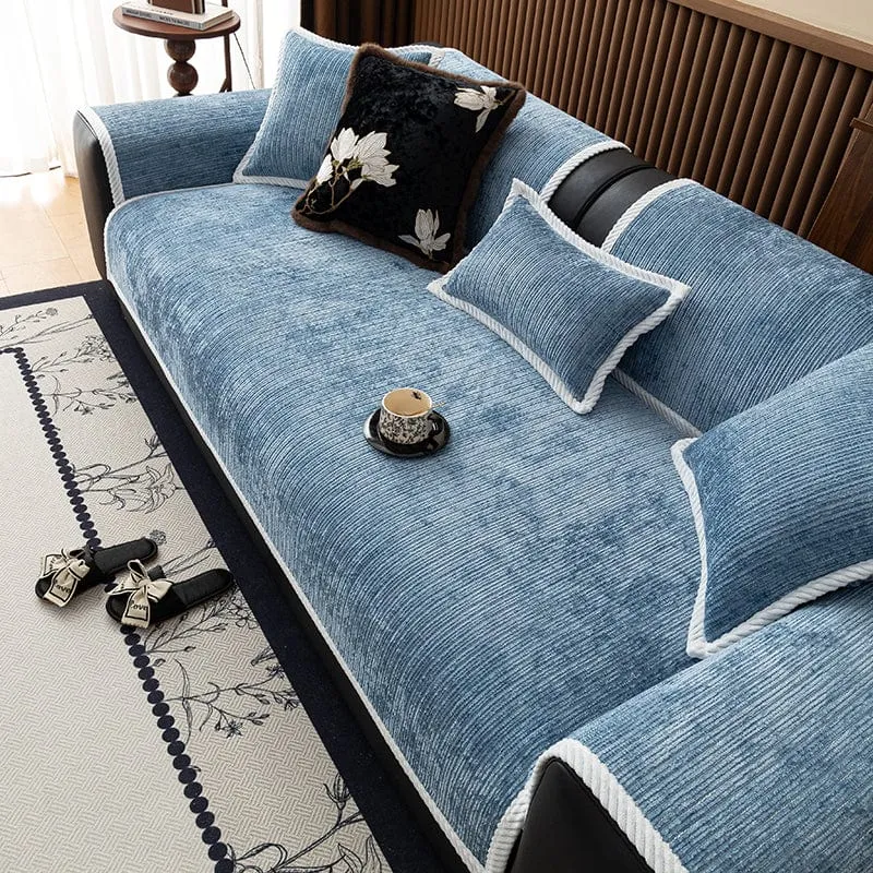 Housse de Canapé EasyCover Chenille Côtelée