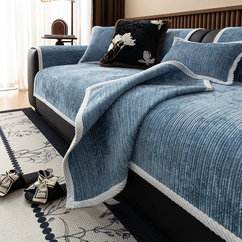 Housse de Canapé EasyCover Chenille Côtelée