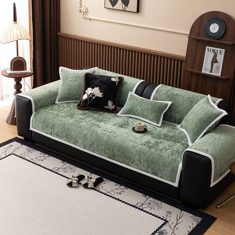 Housse de Canapé EasyCover Chenille Côtelée