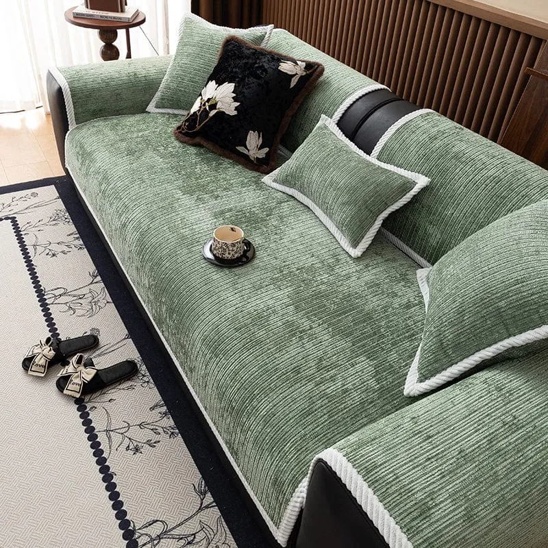 Housse de Canapé EasyCover Chenille Côtelée