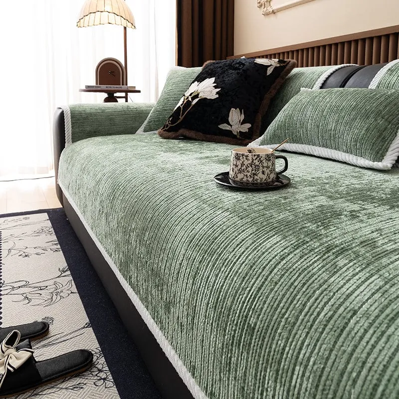 Housse de Canapé EasyCover Chenille Côtelée